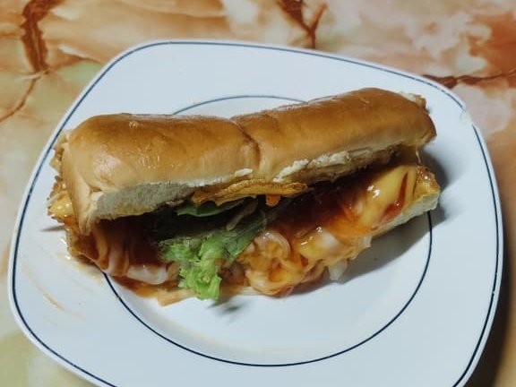 Roti Panjang Telur & Keju